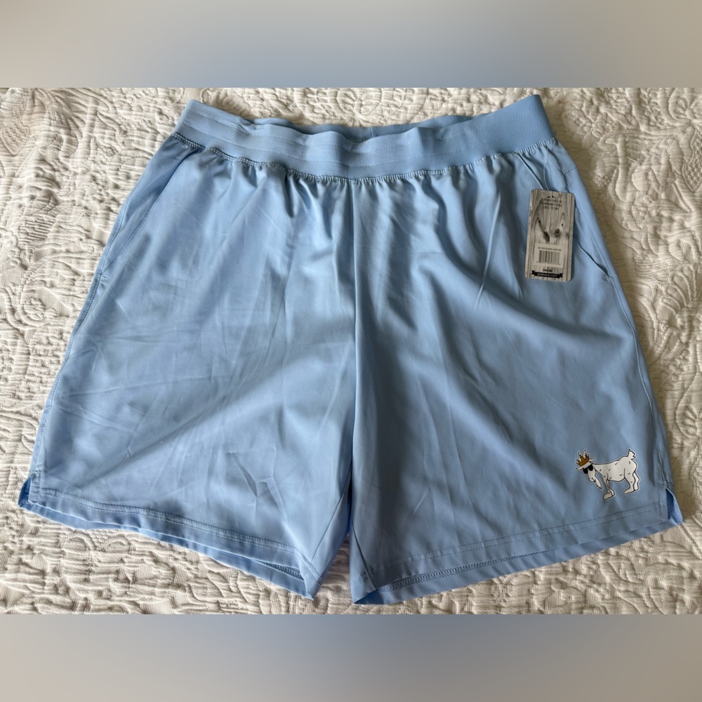 NWT Men’s GOAT USA Light Blue Athletic Shorts. Size XL